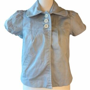 Tally weijl blue coquette babydoll top